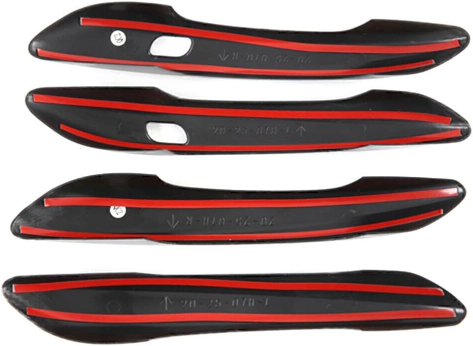 ya 10 9.16 baidi 4PCS Exterior Side Door Handle Cover Trim for Hyundai for Elantra 2021 Black