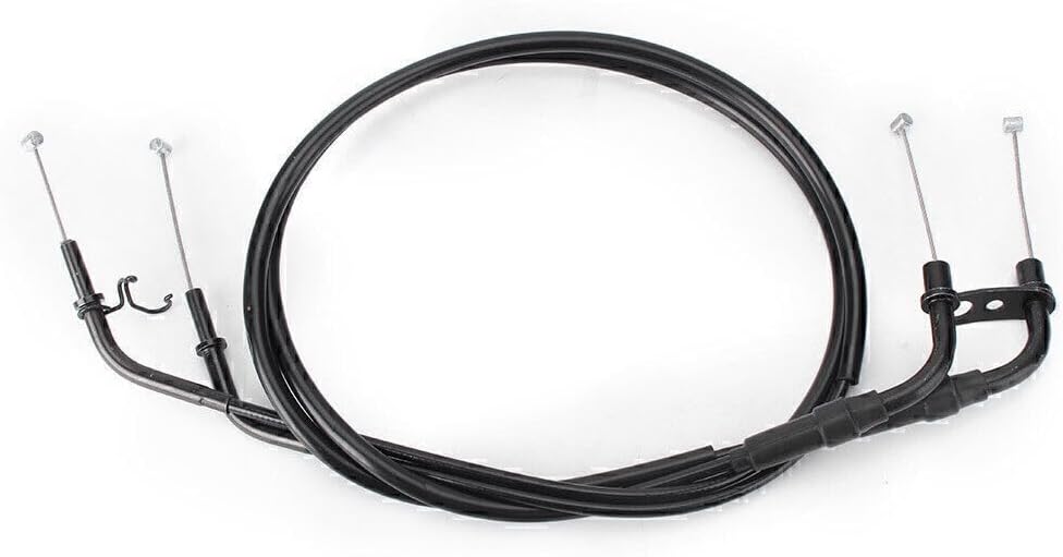 ya 4 8.8.2 Motorcycle Throttle Cable Wire Line Steel for Kawasaki Z1000 2011 2012 13 Black