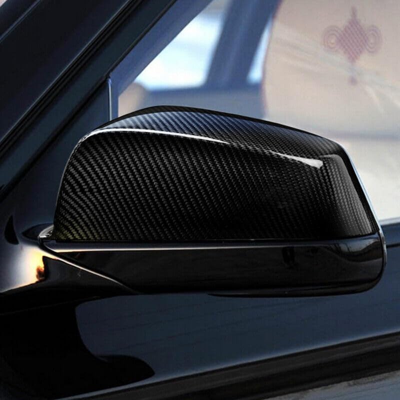 ya 11 9.14 baidiReal Carbon Fiber Car Side Mirror Cover Caps for BMW 5 6 7 Series F01 F06 F07