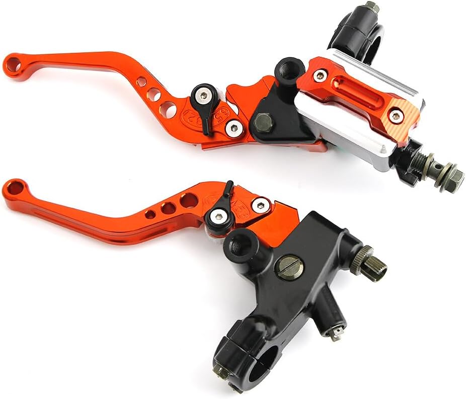 ya 4 8.14 7/8 22mm Brake Lever Clutch Lever Motorcycle Brake Pump Cylinder Universal Orang