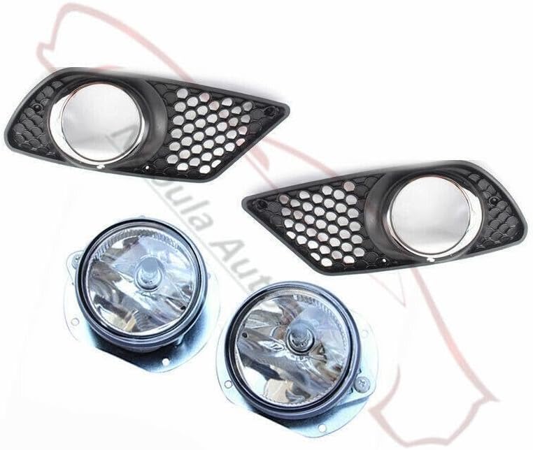 ya 4 8.24 baidi 4 Pack Fog Lights with Grille Cover for Mercedes W204 AMG C-Class 2008-2010