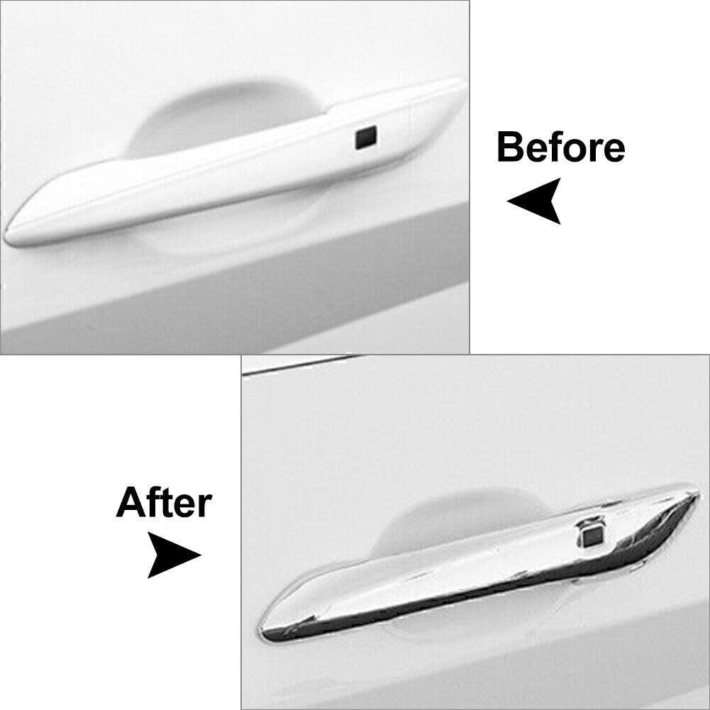 ya 5 8.10 4X ABS Car Exterior Side Door Handle Cover Trim Fit for Hyundai Elantra 2021 Silver