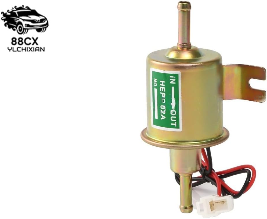 ya 5 8.10 Universal Low Pressure Electric Fuel Pump 4-7 PSI 12V Gasoline Diesel Inline HEP