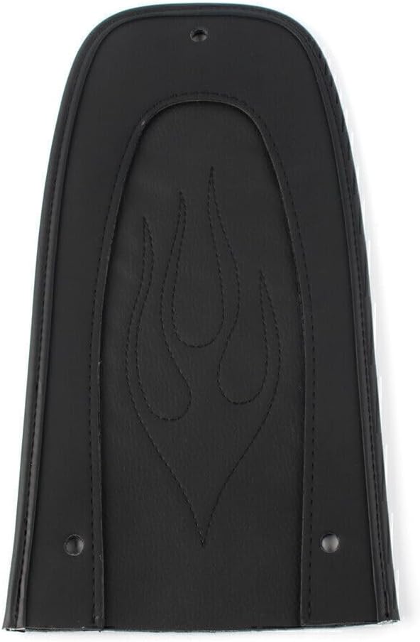 ya 4 8.8.2 Moto Drag Flame Stitch Leather Rear Fender Bib Fits for Harley Touring 1997-17 Black