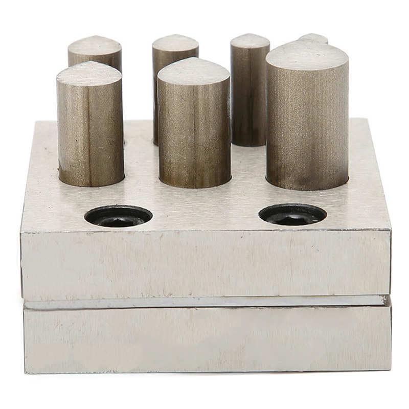 ya 16 10.20 baidi Jewelry Punch Die Disc Cutter Set 9 Holes Drop Shaped 45 Steel Jewelry Mak Tool
