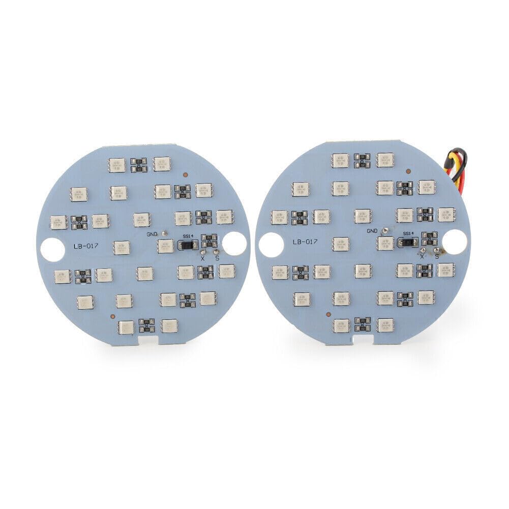 ya 6 8.14 1157 LED Turn Signal Amber Light Daytime Running Panel Lamp fit Harley Softail