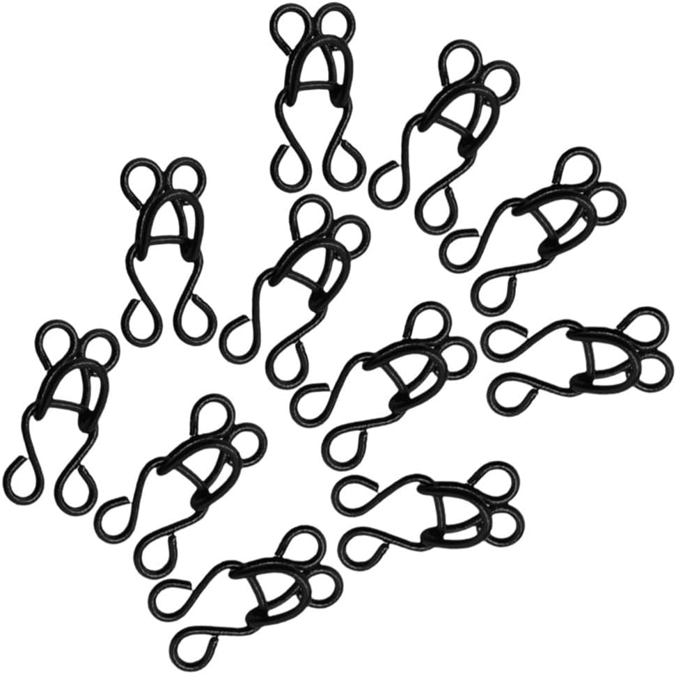 ya 26 10.21 baidi 100 Pcs Lar Covered Sewing Hooks and Eye Coat Fasteners Clothes