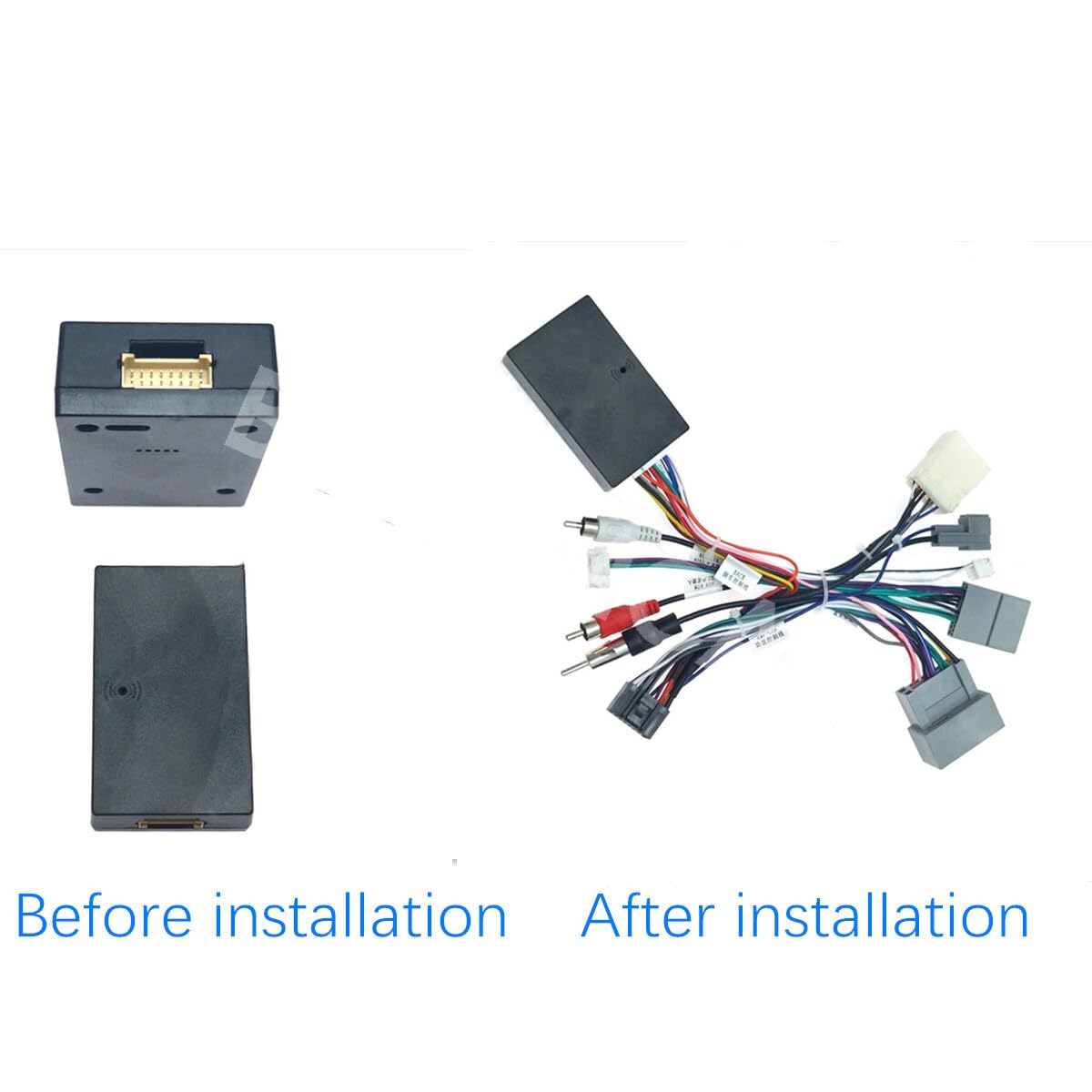 ya 6 8.14 Car Stereo Radio Wiring Harness Adaptor Loom Fit for Honda for Civic CRV 2012-2015