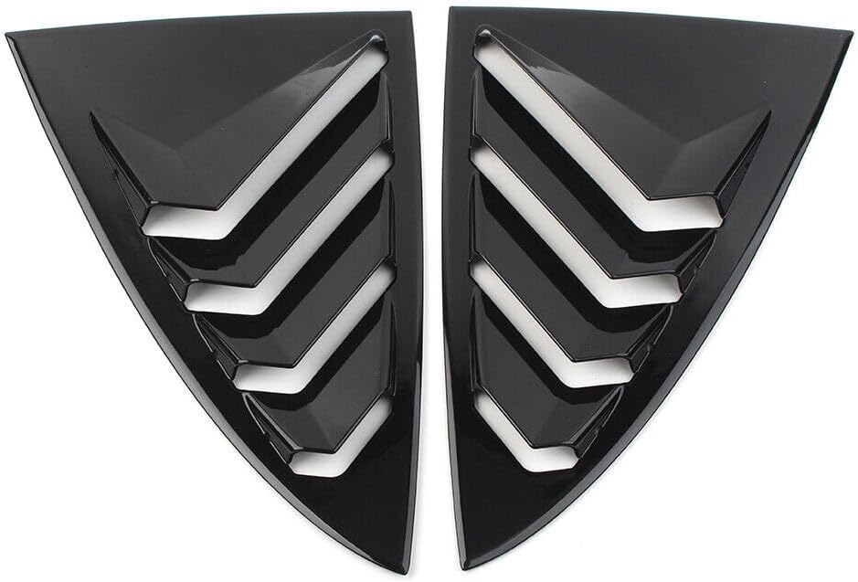 ya 4 8.14 Glossy Black Side Vent Window Scoop Louver Trim for Tesla Model 3 2017-2022 2020