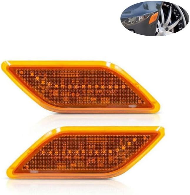 ya 14 9.20 zhengce One pair for Mercedes-Benz W212 E-class LED yellow len front bumper side ma-1