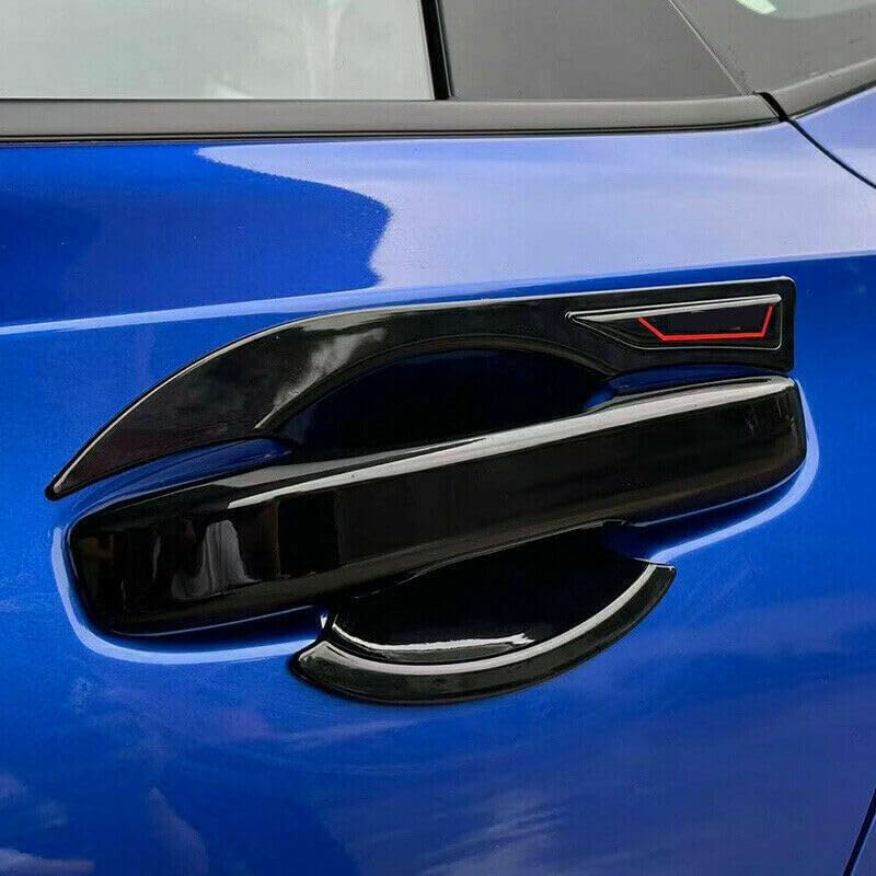ya 5 8.10 for Honda for Civic 11th 2022-2023 Glossy Black Outer Door Handle+Bowl Cover Trim 8P