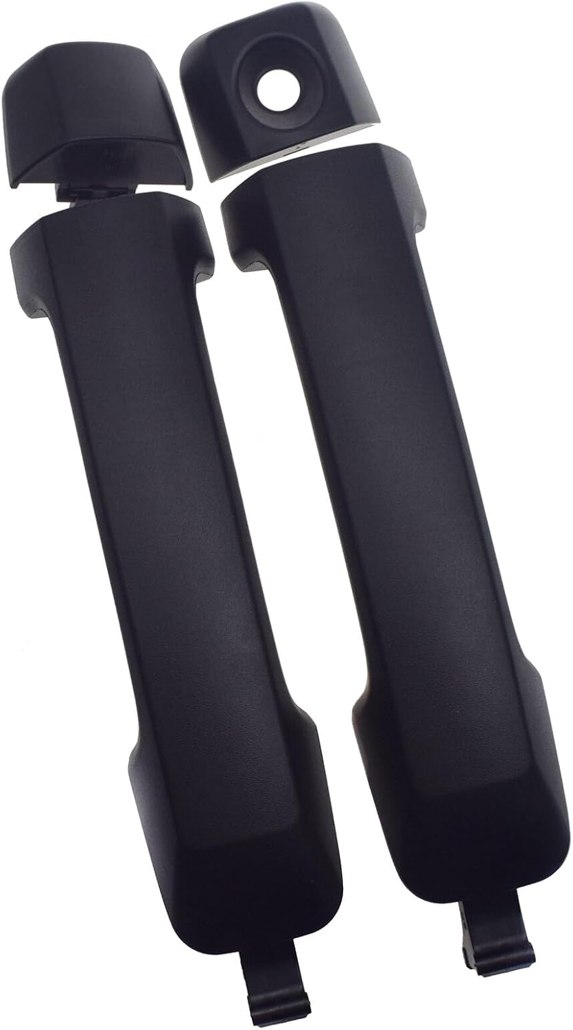 ya 2 8.15 Front Driver and Passenger Side Exterior Door Handle Black 2 Pieces for Toyota Tundra