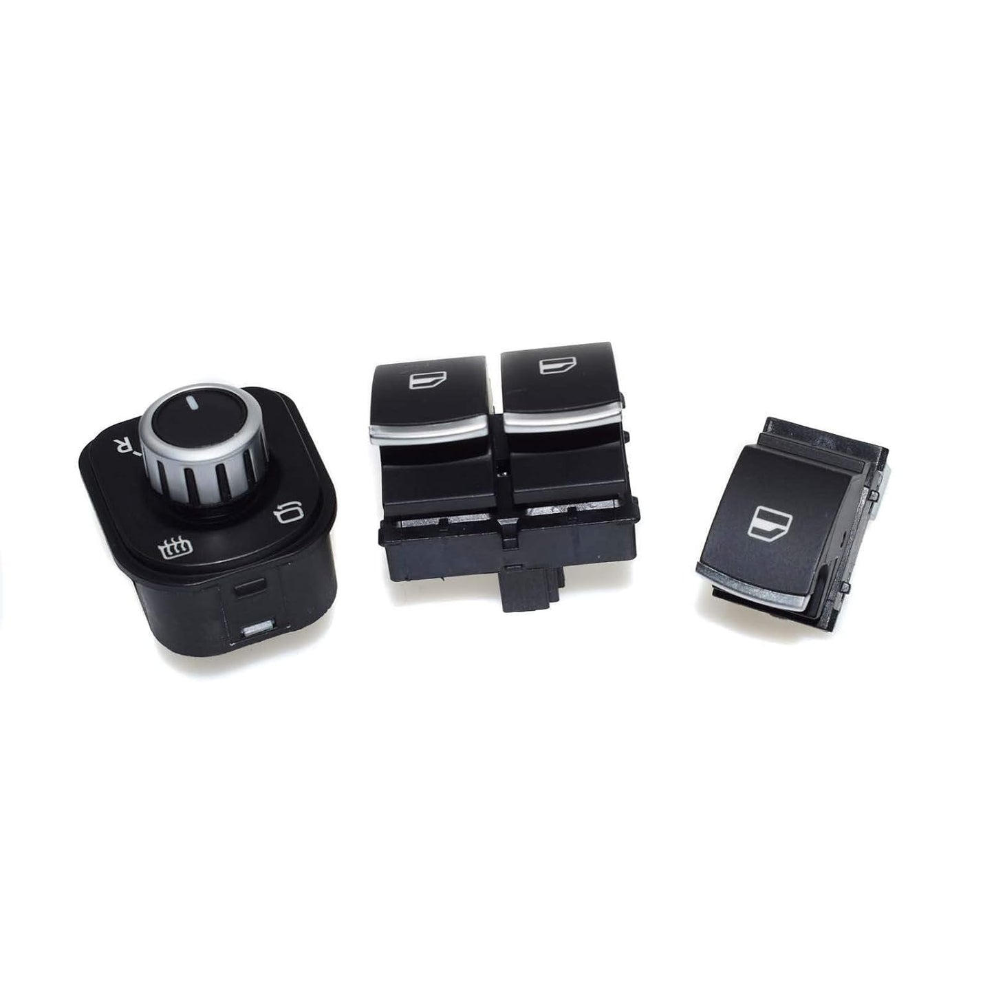 ya 3 8.24 baidi Chrome Electric Window Mirror Switch Set Suitable for VW Eos Golf MK5 MK6 GTI