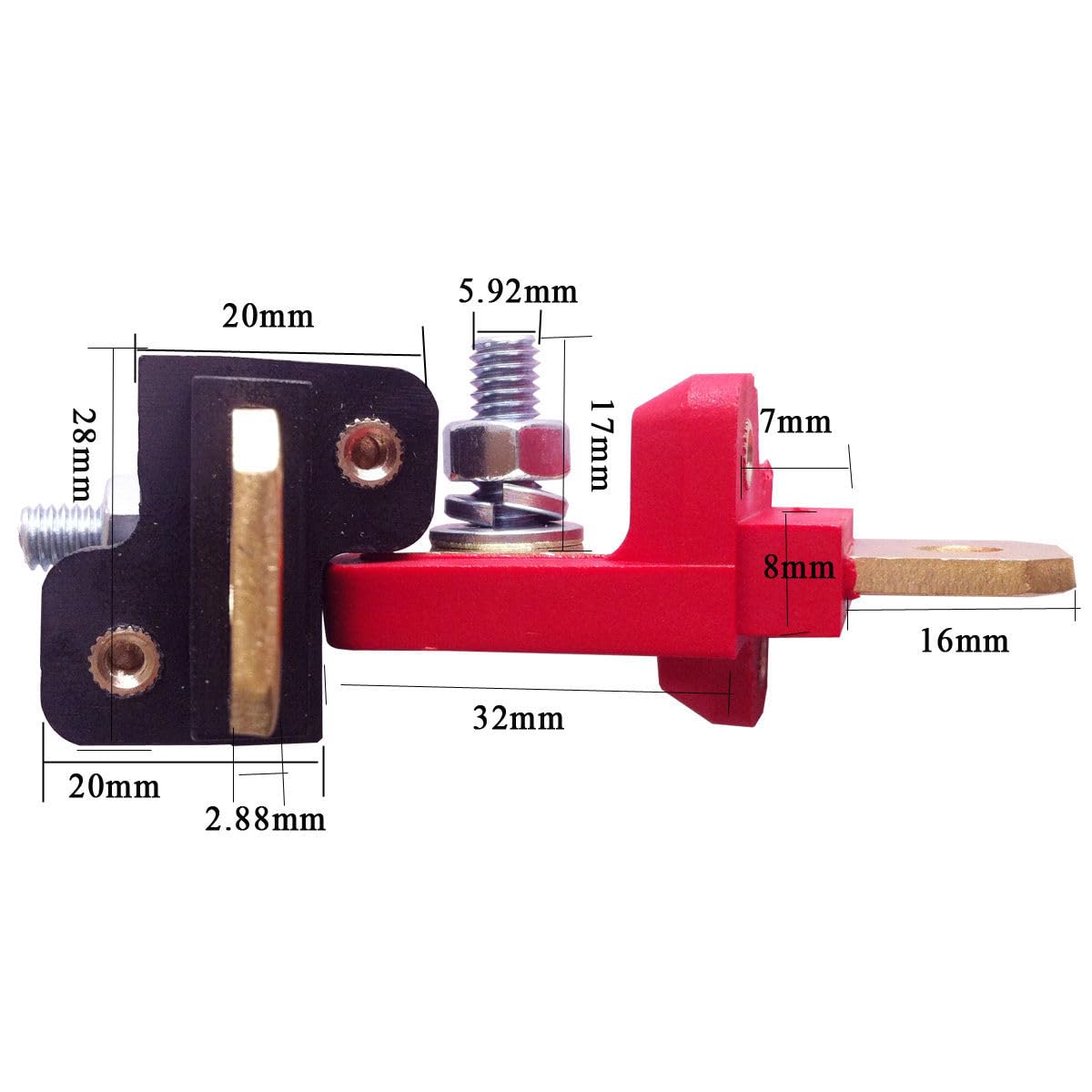ya 16 10.20 baidi Copper 300A Amplifier AC Power Resistant Temperature Binding Post Term ls 2pcs