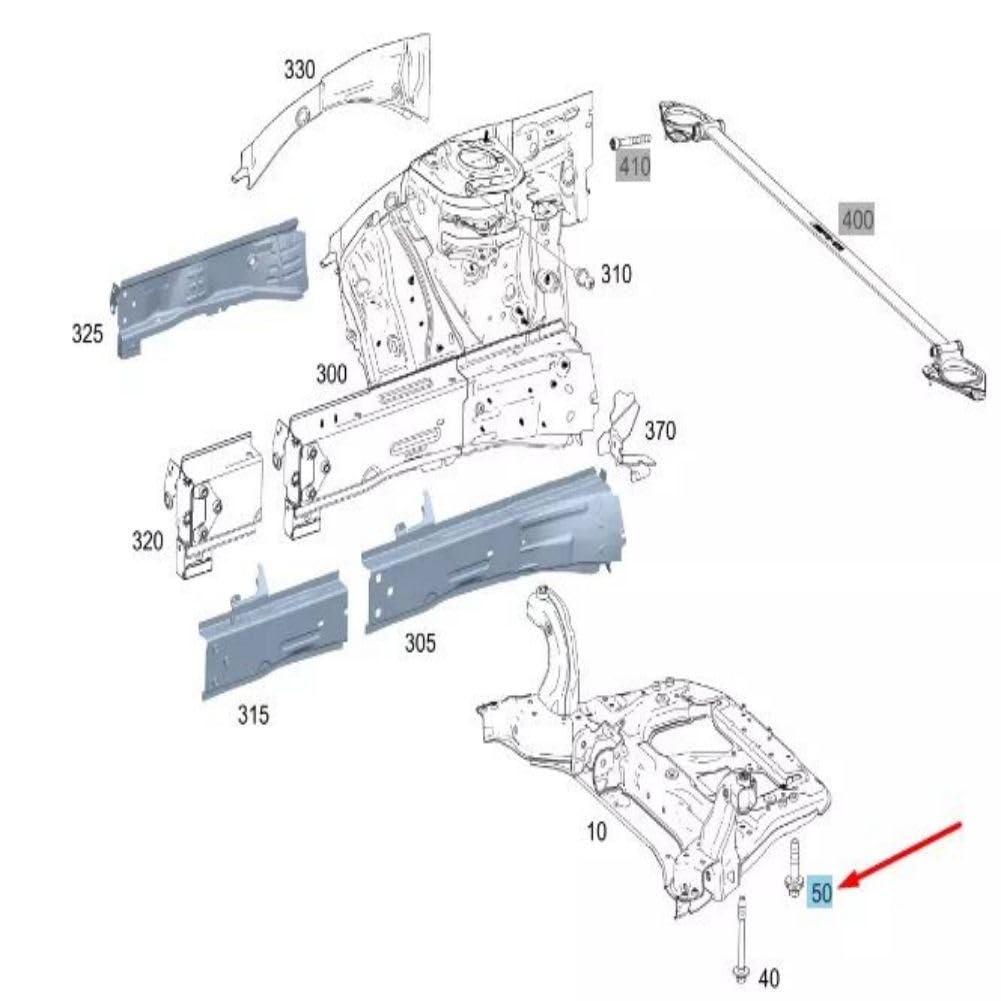 ya 10 9.16 baidi 19902511 Engine Mount Rear Bolt for MB CLA C118