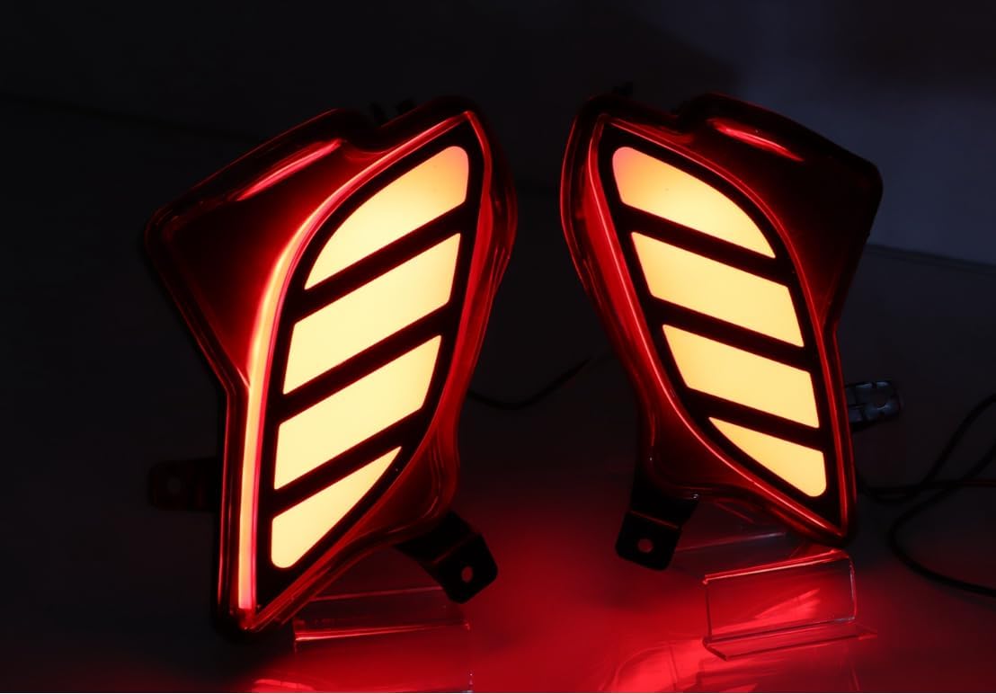 ya 4 8.10 for Toyota Highlander 2020-23 Pair LED Rear Fog Light Tail Bumper brake Lamp 2x