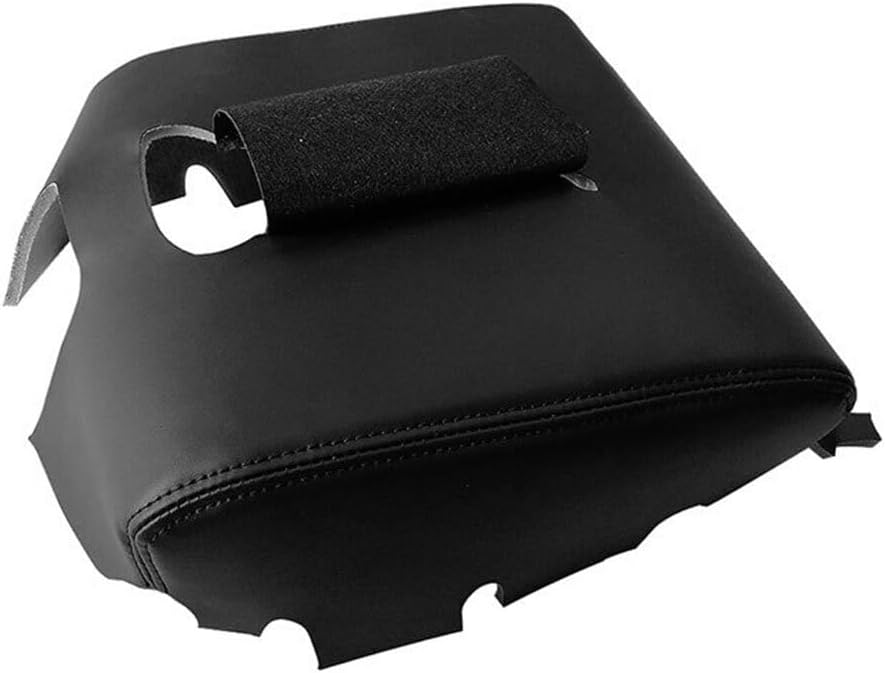 ya 4 8.24 baidi for 2014-2018 for GMC for Sierra Console Lid Armrest Black Cover Gray Stitch