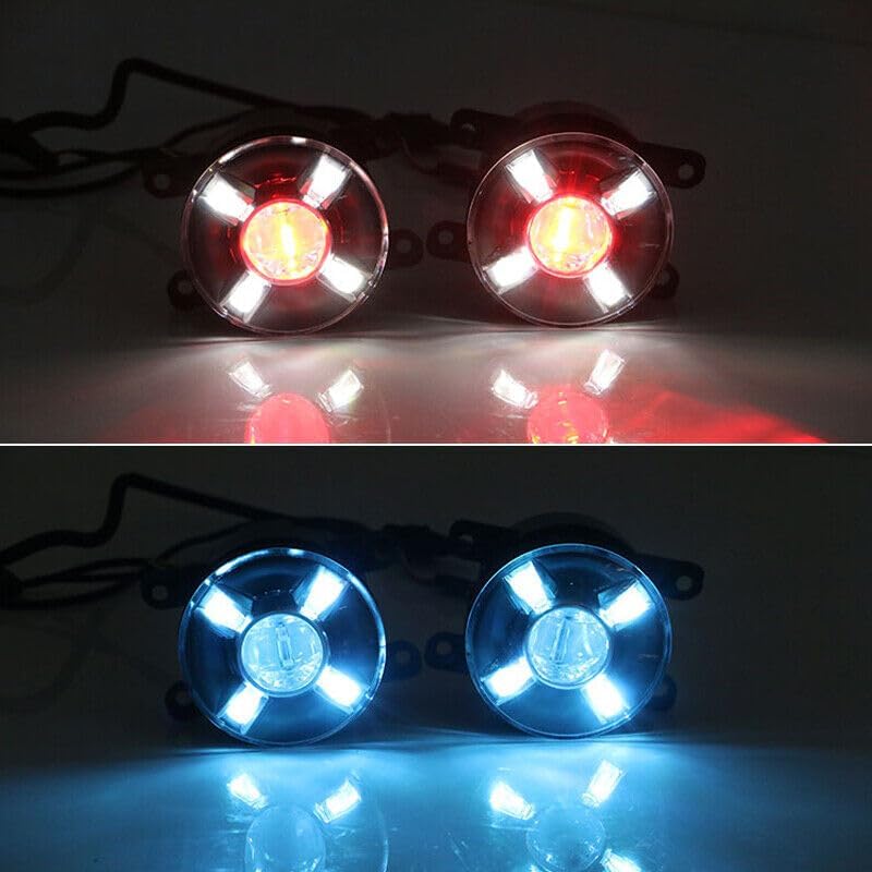 ya 10 9.16 zhengce 4-color car front LED projector lens circular spotlight adjustable light x