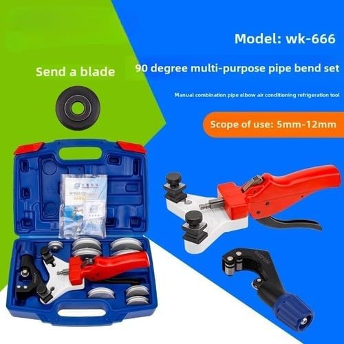 ya 14 9.20 zhengce 5-12mm Manual Pipe Bender Air Conditioner Pipe Bender Pipe Bending Tool Kit-1