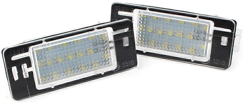 ya 13 9.15 baidi 2pcs LED License Plate Number Light Error No Light Suitable for Opel Vectra