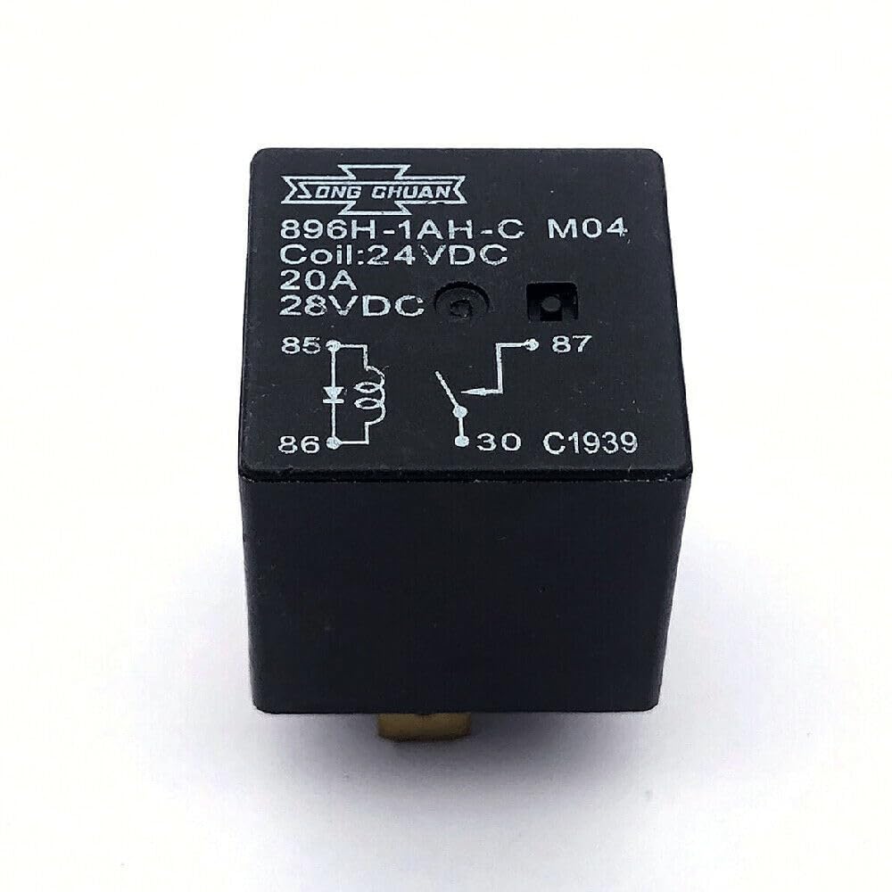 ya 16 10.20 baidi 1PC Song Chuan 896H-1AH-C 24VDC 20A Power Relay 4 Pin #W7*-