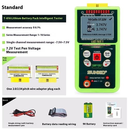 ya 14 9.20 zhengce Li-tion Battery Voltage Testing 2 String-16 String Tester Electric Vehicle-2