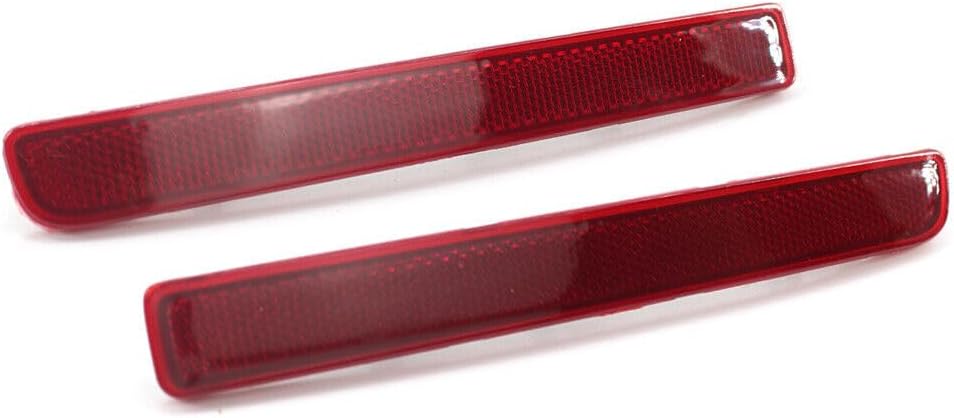 ya 4 8.10 1x Car Rear Bumper Reflector Red Lens Warning Strip for Land Rover Discovery 3 4