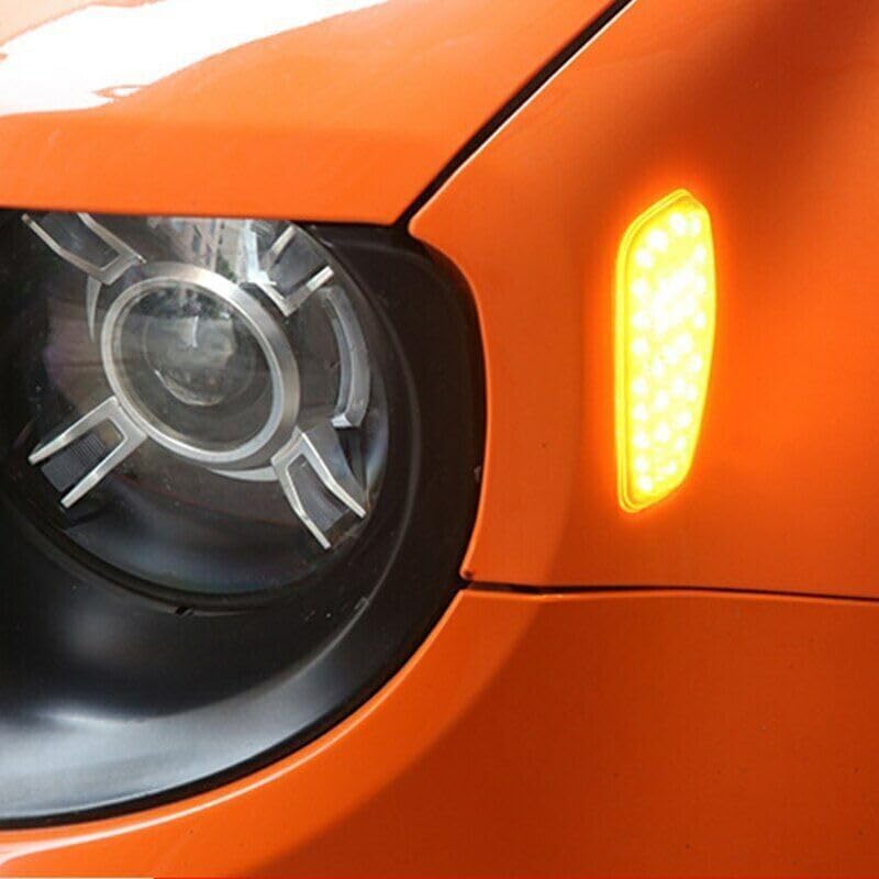 ya 14 9.20 zhengce One pair for Jeep Renegade 2014-2017 Front LED Side Marker Fender Lights Tu-1