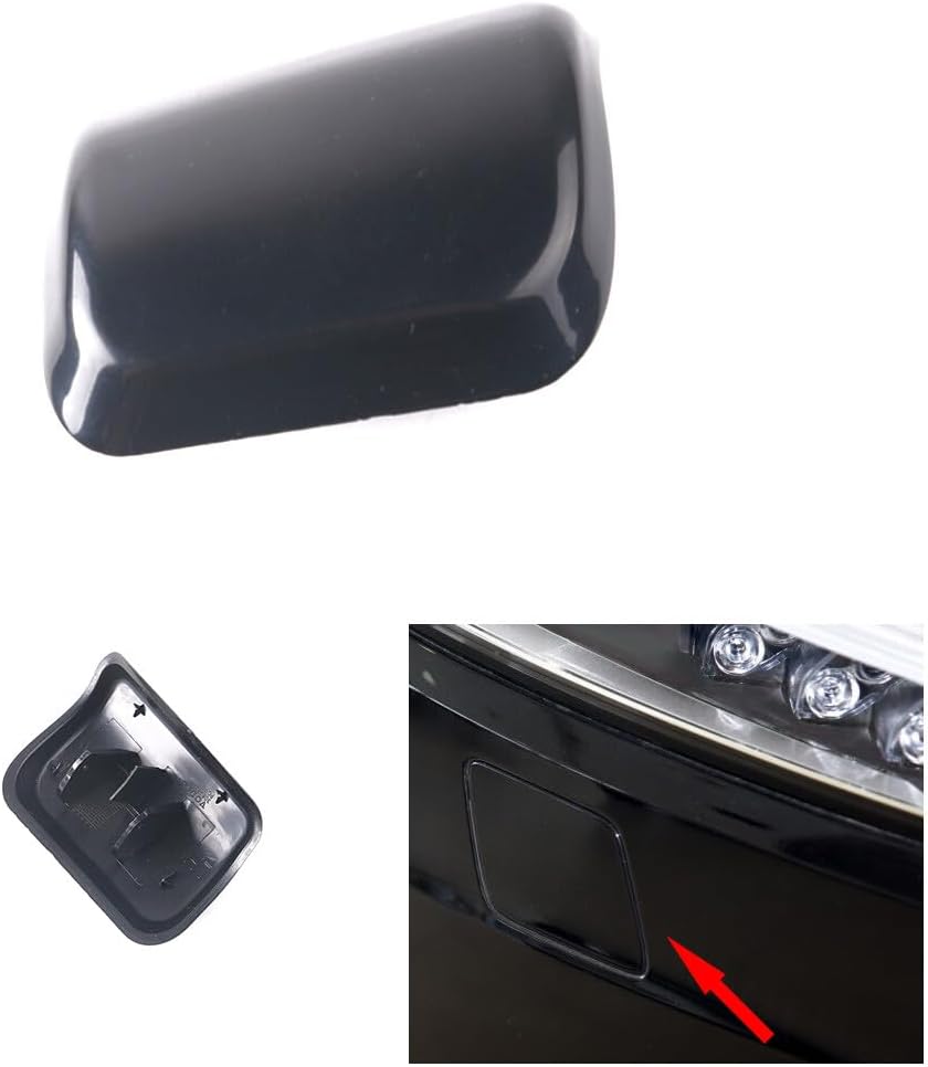 ya 9 10.24 Front Left Headlight Washer Nozzle Cover Black Fits for Volvo XC90 2003-2006