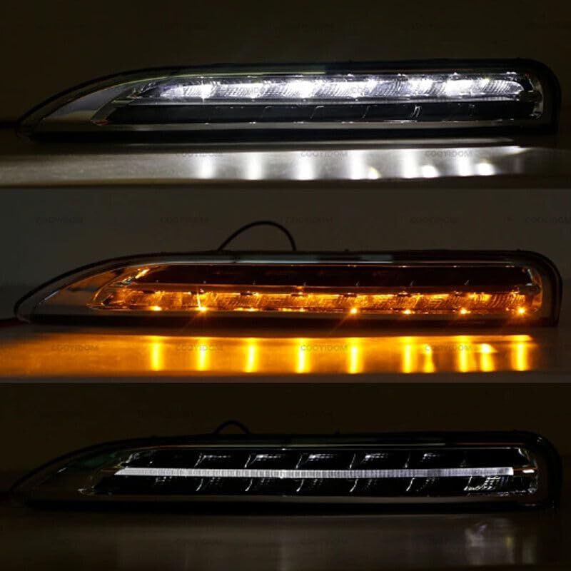 ya 2 8.15 Suitable for Porsche Cayenne 2011-2014 front bumper daytime running light LED DRL