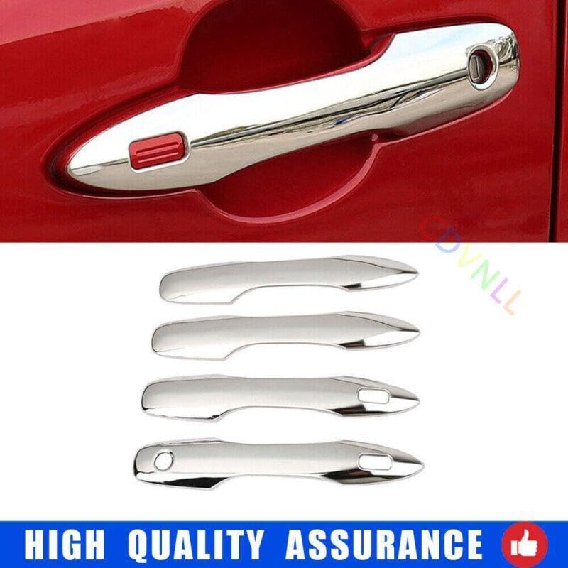 ya 2 8.15 for Toyota for Corolla 2019-2023 Chrome Steel Exterior for Smart Door Handle Cover