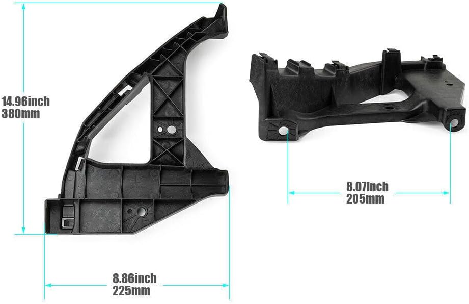 ya 9 10.24 for Civic Sedan Front Bumper & Headlight Support Retainer Brackets 2016-202