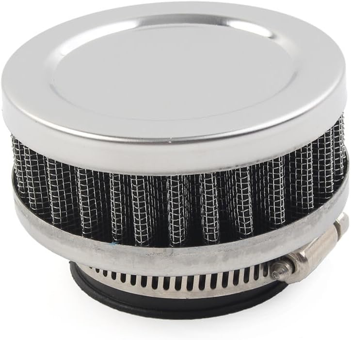 ya 5 8.10 Air Intake Filter Cleaner Rubber Bend Inlet Stainless Steel Mesh Motorcycle 42mm