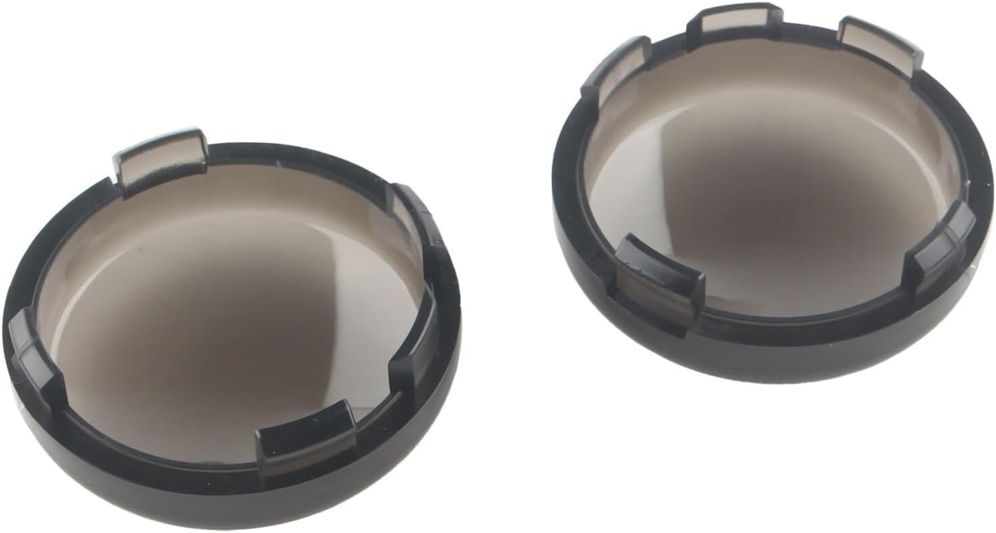ya 2 8.15 Smoke Turn Signal Light Lens Covers for Harley Touring Electra Road Glide Dyna