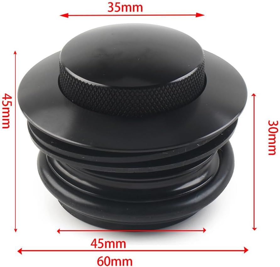 ya 4 8.10 1x Fit Harley 1982-2017 Motorcycle Left Hand Thread Fuel Tank Gas Cap Cover