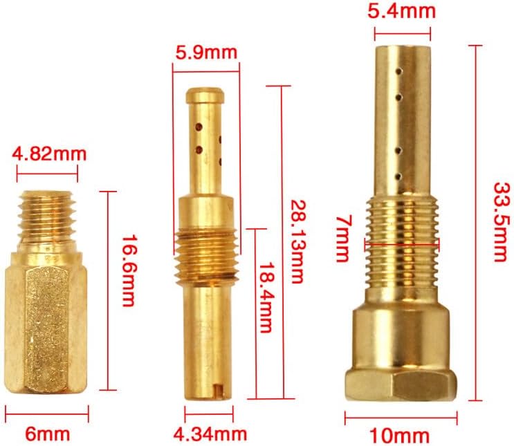 ya 2 8.15 PE 26-28 21-34 Carburetor 8 Holes Repair Kit Slow Jet Needle Holder Atomiser