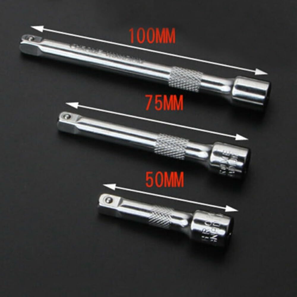 ya 14 9.20 baidi 3Pcs Extension Extender Bar Set 1/4inch Drive Ratchet Wrench Socket Practial New-1