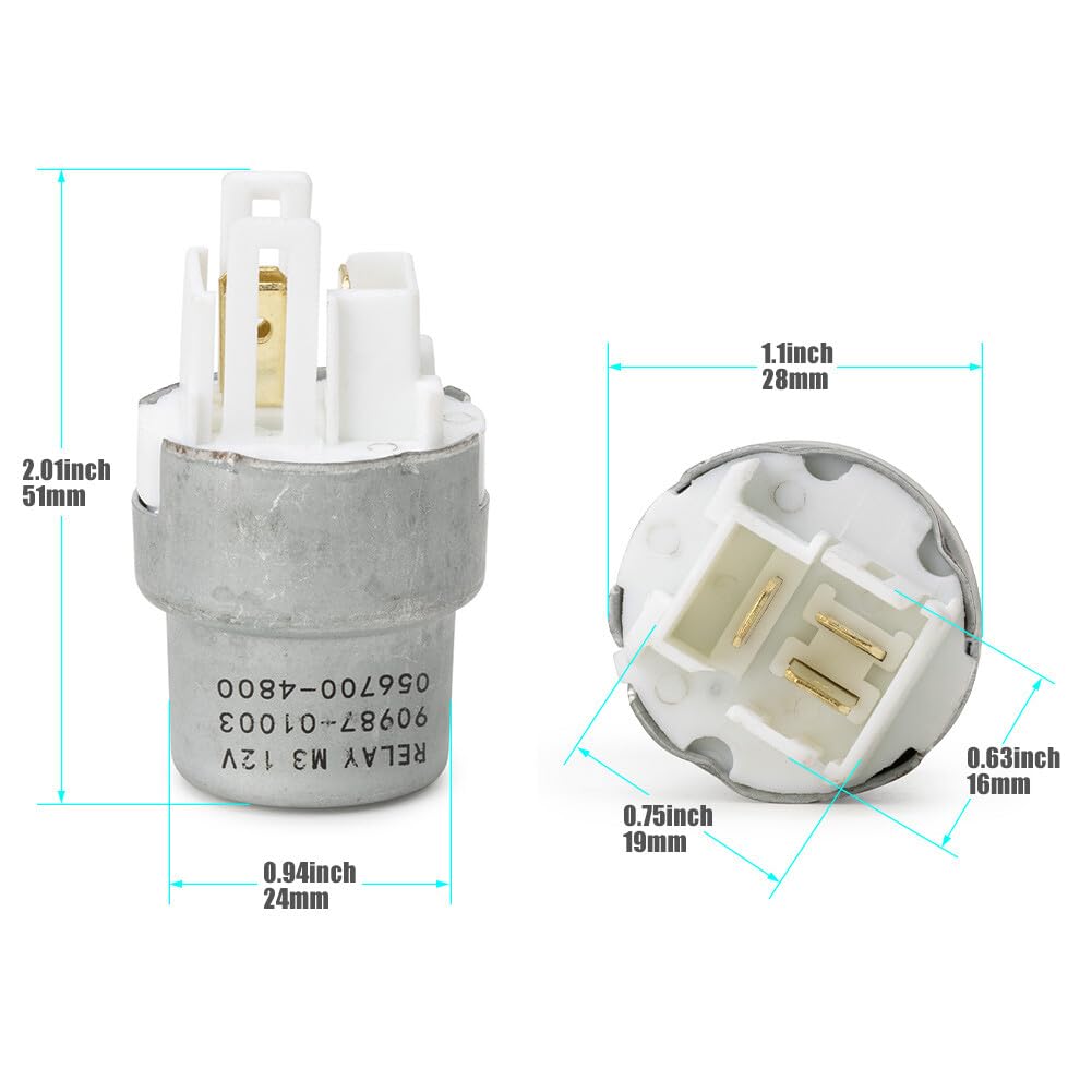 ya 6 8.24 baidi 12V Tail Light Relay 3 Pin Fits for Toyota HiLux Pickup Truck for 4Runner LAMP 84 Truck