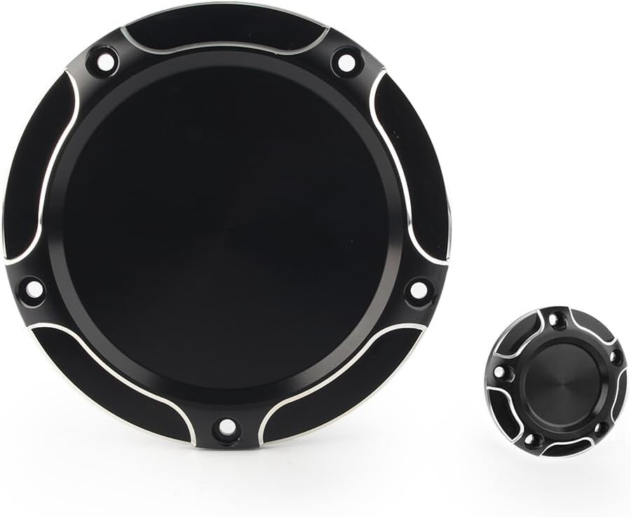 ya 9 10.24 Black Derby Timing Timer Cover Fit Harley Electra Street Road Tri Glide 14-
