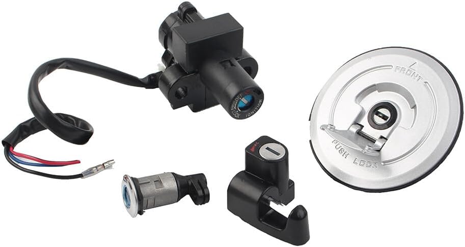ya 6 8.24 baidi Fuel Gas Tank Cap Ignition Switch Lock Key Set Fit for Honda CBR250 Hornet 250 98-02