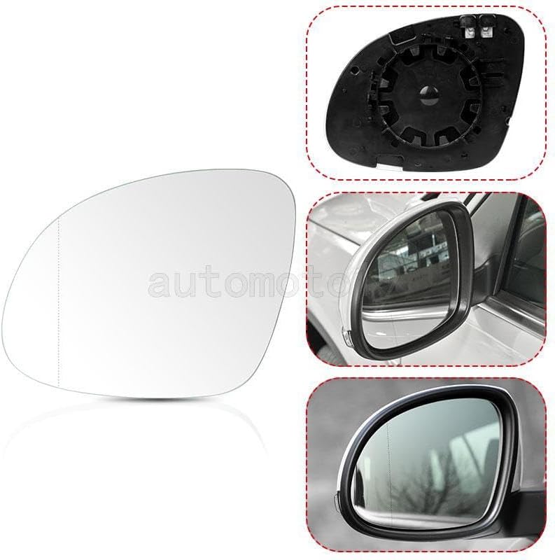 ya 11 9.14 baidiDriver Left Side Heated Mirror Glass for VW for Tiguan 2009 2008 2009 2010 2011-2017