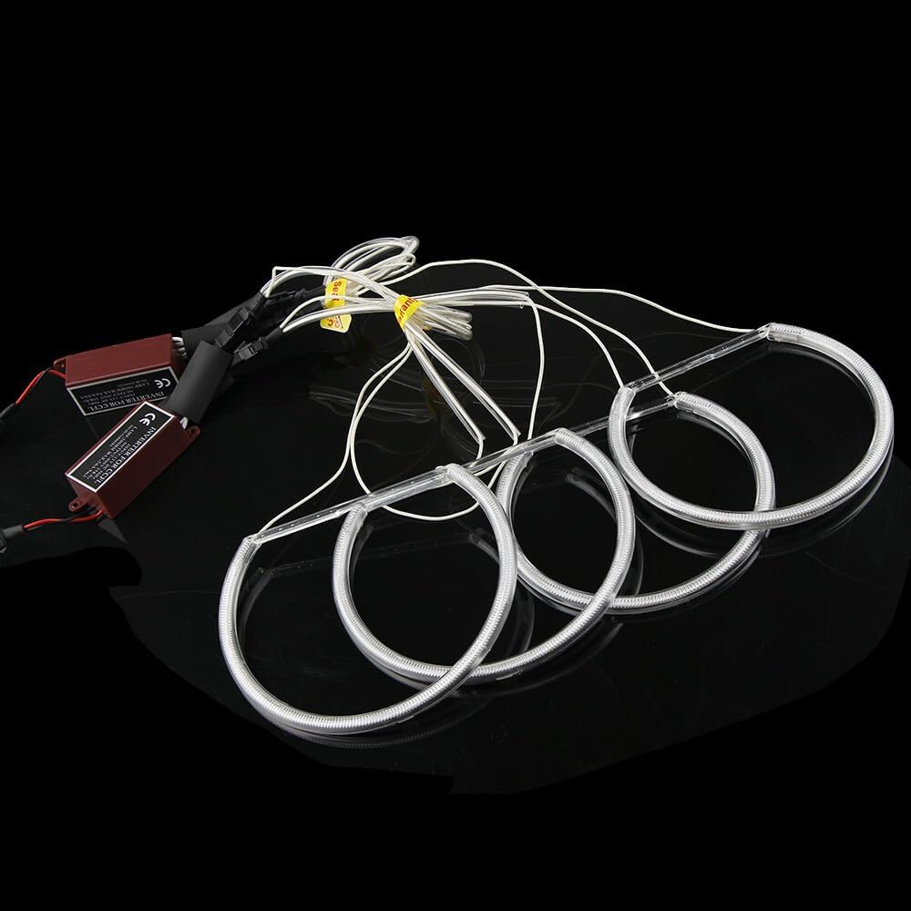 ya 11 9.14 zhengce 4x 131MM CCFL Halo Ring Cotton Lamp Kit LED Angel Eyes for BMW E36 E38 E46