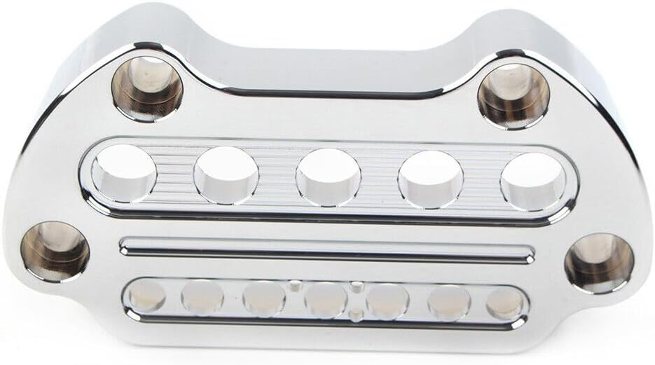 ya 6 8.14 Silver Indicator Handlebar Top Clamp for Harley Sportster XL883 XL1200 Dyna