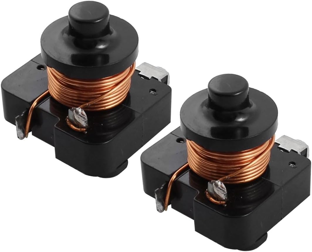 ya 26 10.21 baidi 2Pcs Plastic Housing Coil Compressor Relay Starter for 1/3 HP Refrigerator