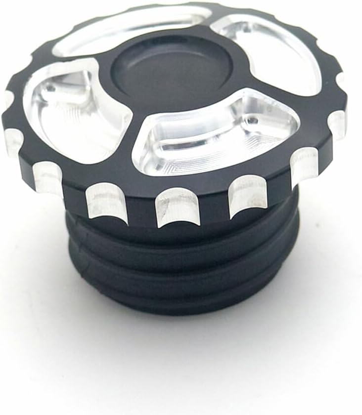 ya 9 10.24 CNC Edge Cut Vented Gas Tank Cap Fuel Cap for Harley Sportster XL Dyna Touring