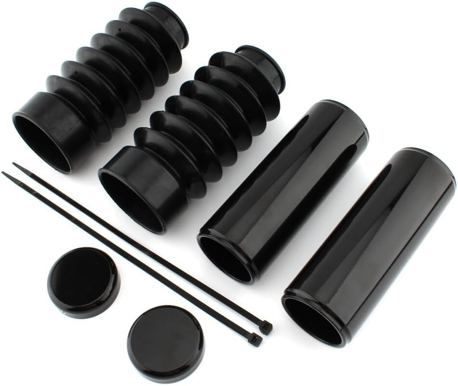 ya 4 8.14 Black fork protector for Harley Davi for DS on Sportster X48 FORTY-IGHT XL1200X