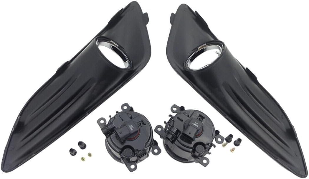 ya 14 9.20 zhengce LH&R Clear Lens Driving Fog Lamps Lights W/Covers Fit for Ford Fiesta 2013-1
