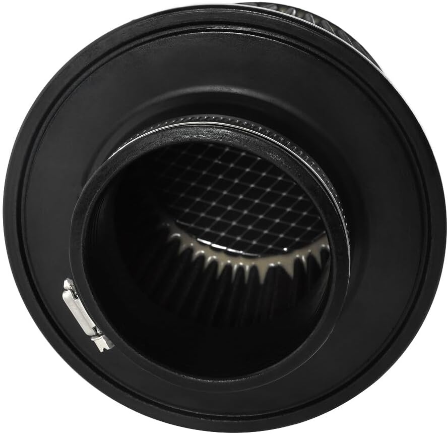 ya 13 9.15 baidi 3 76mm Dry Air Filter Cold Air Intake Cone Replacement High Flow Inlet BLACK