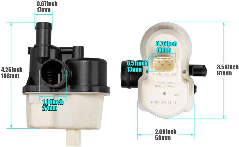 ya 5 8.10 Fuel vapor leak detection pump 0261222018 Compatible with for BMW 16137193479 310-601