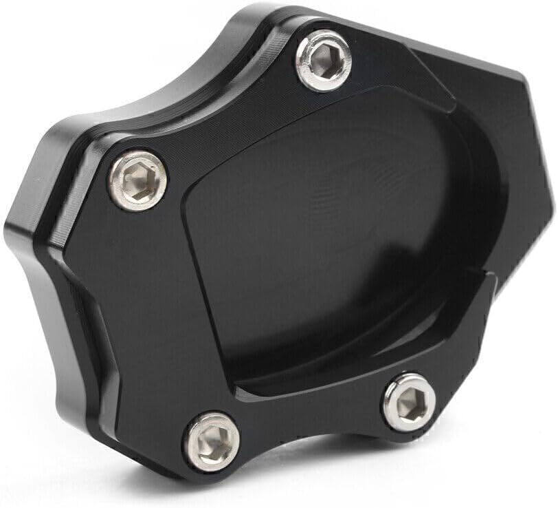 ya 4 8.8.2 Motor Kickstand Side Kick Stand Plate Pad Fit for Kawasaki VERSYS 650 2010-16 Black